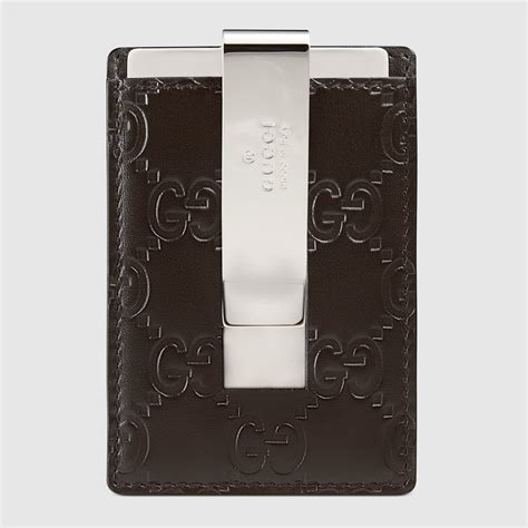 gucci signature wallet with money clip|money clipper wallet Gucci.